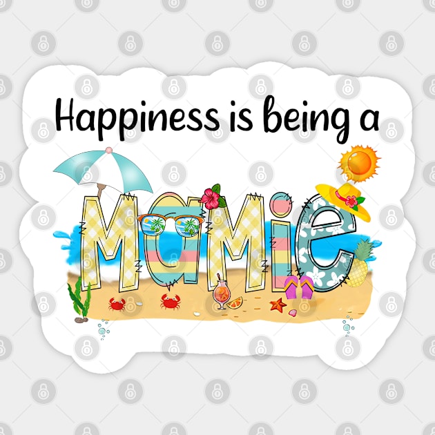 Happiness Is Being A Mamie Summer Beach Happy Mother's Day Sticker by KIMIKA